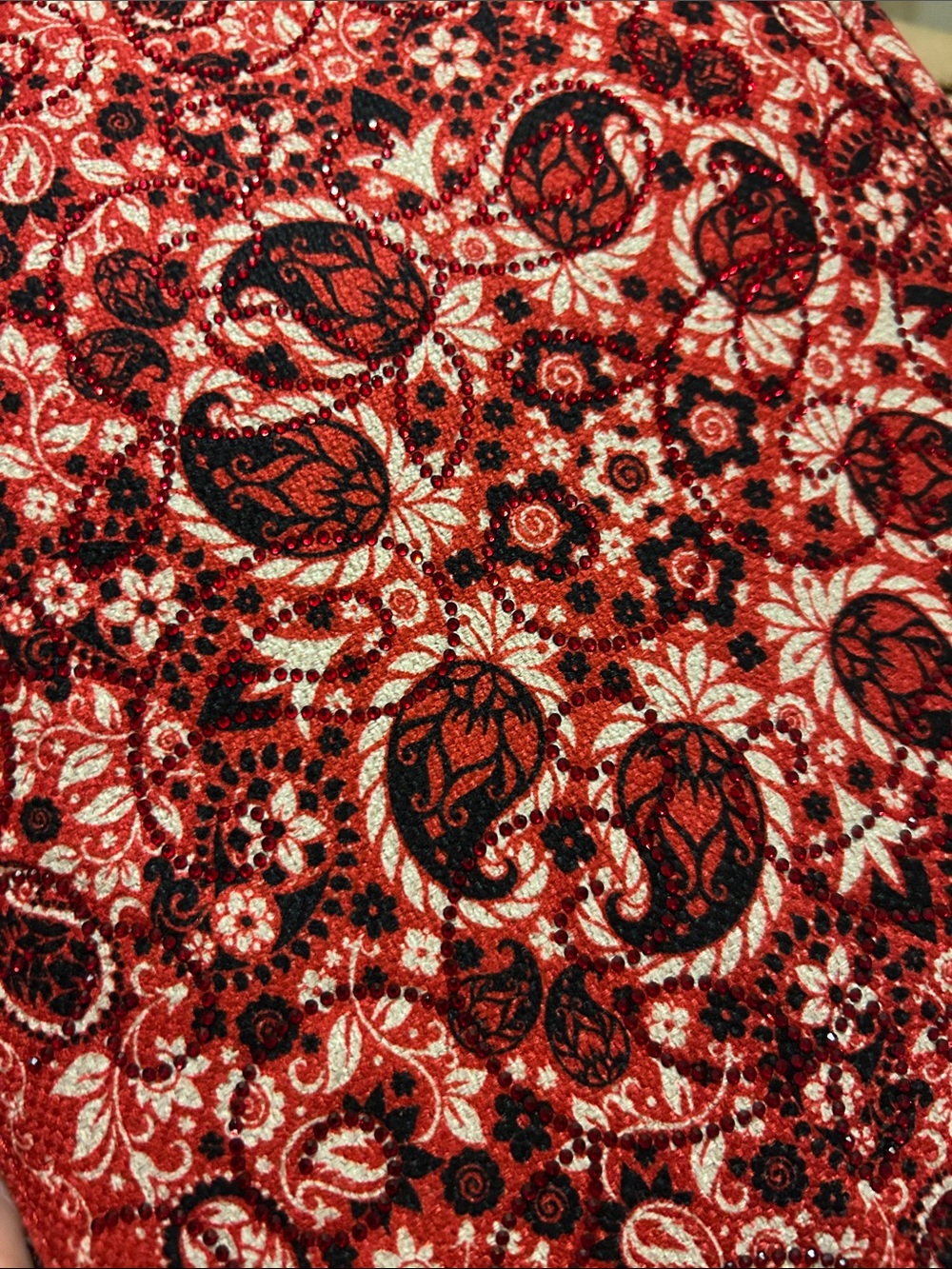 Montana West Red Paisley-Print Tote Bag for Women - Picture 8 of 11
